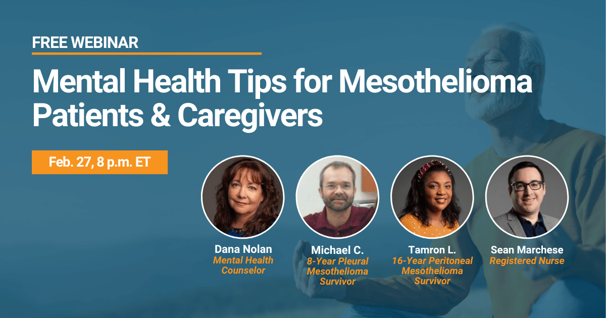 Free Webinar Mental Health Tips for Mesothelioma Patients