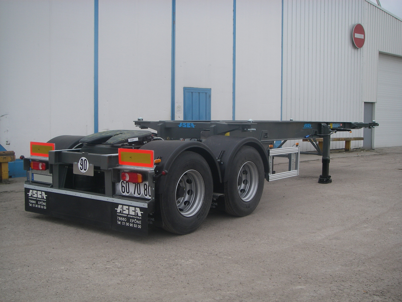 Asca Chassis Chassistainer Porte Conteneurs Chassis Speciaux