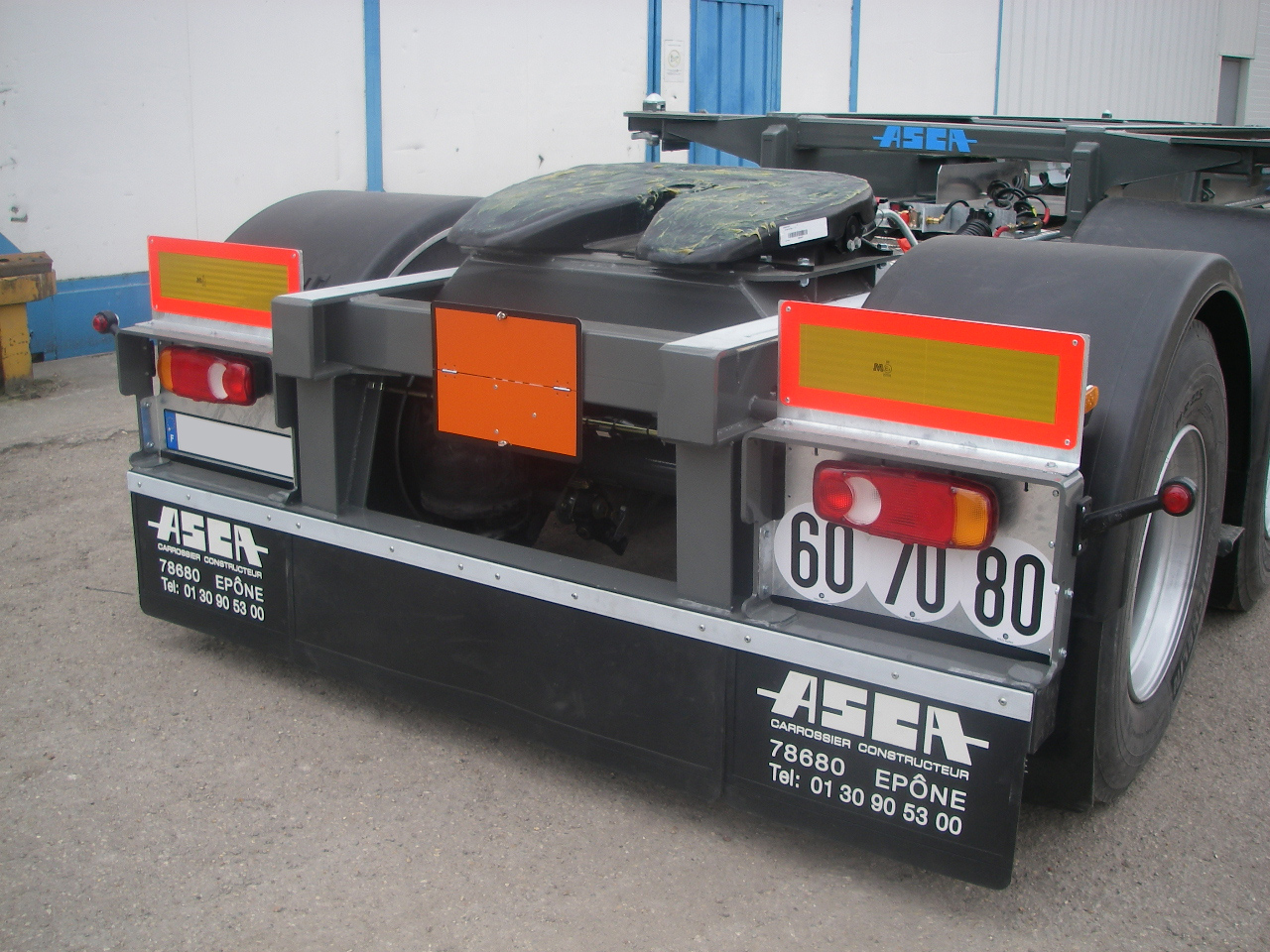 Asca Chassis Chassistainer Porte Conteneurs Chassis Speciaux