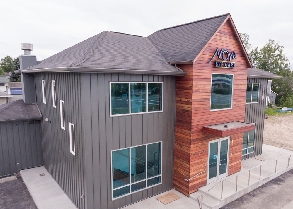 Skyline Metal Roofing In Metallic Silver Nova Eye Center