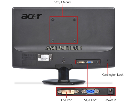 S201HL BD LED Backlit | Acer S201HL 20" Widescreen Lcd Monitor