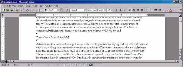 apa level four header