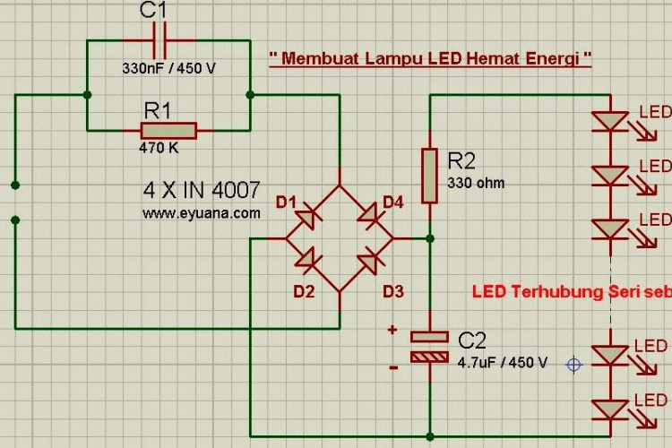 Skema Driver LED 10 Watt 12 Volt dan Tutorial Pembuatannya, Dijamin
