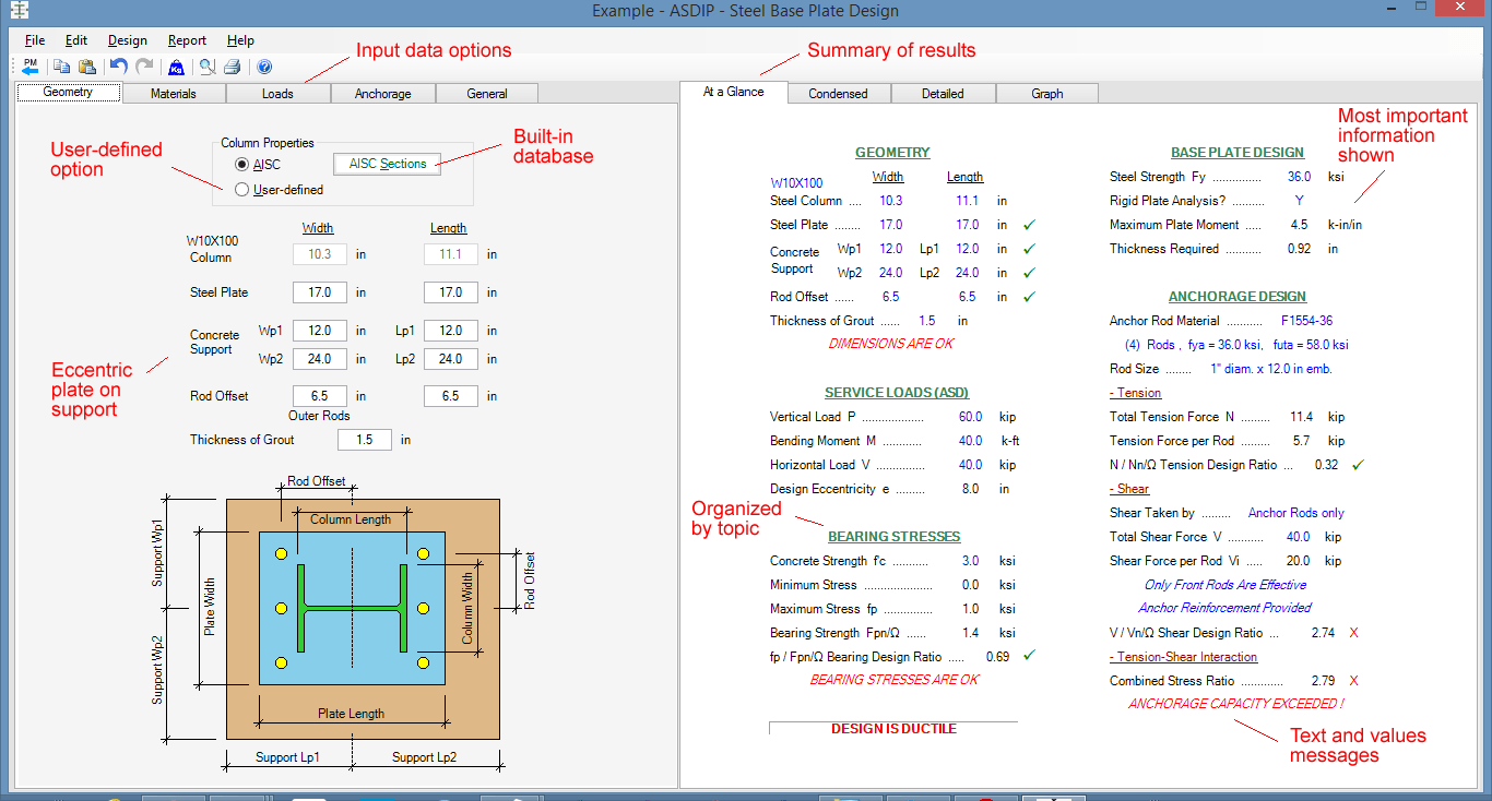 Steel Design Software Beams, Columns, Base Plates, Lugs, Connections