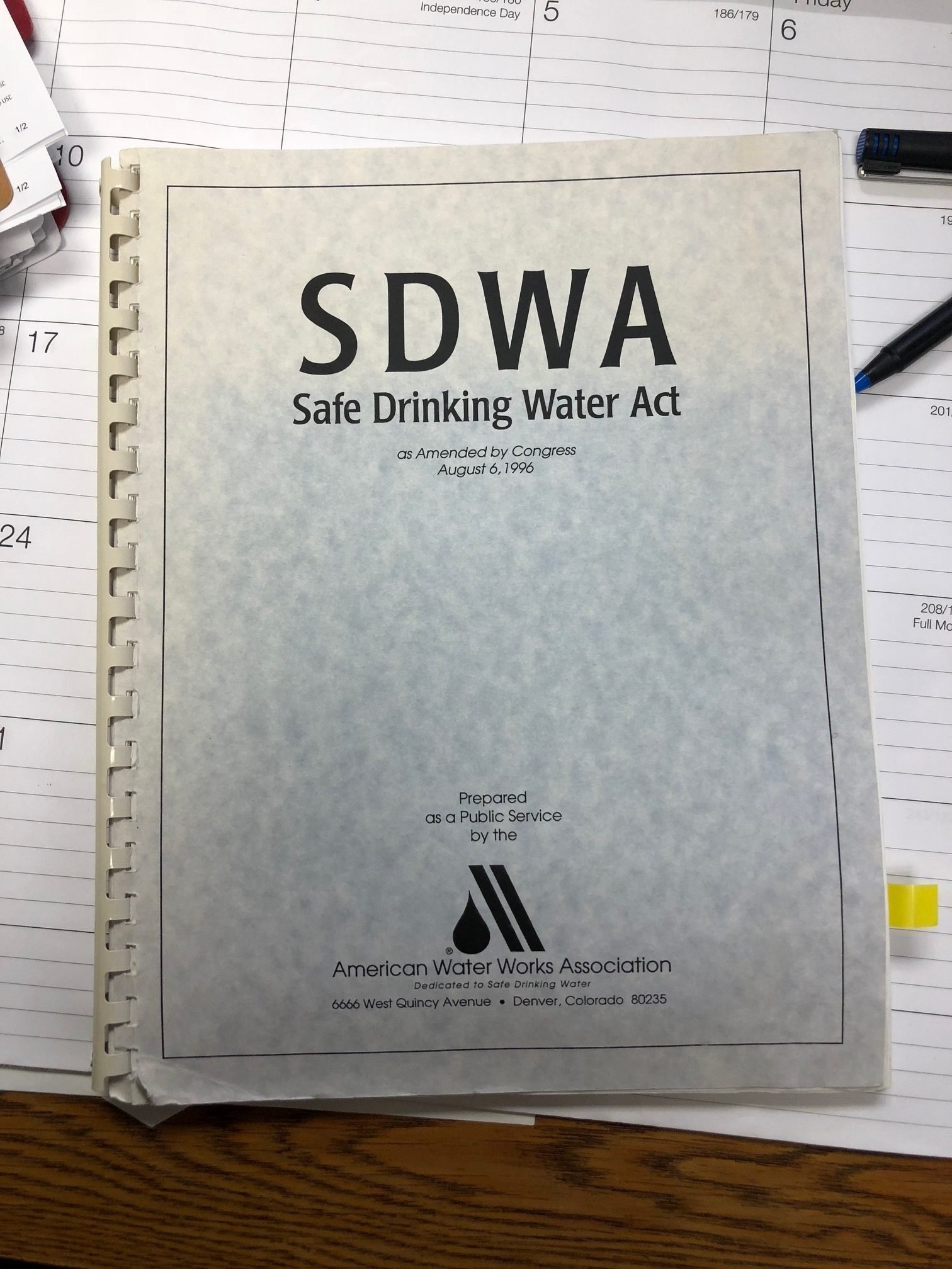 12/16/19 45th Anniversary of the Safe Drinking Water Act (SDWA) ASDWA