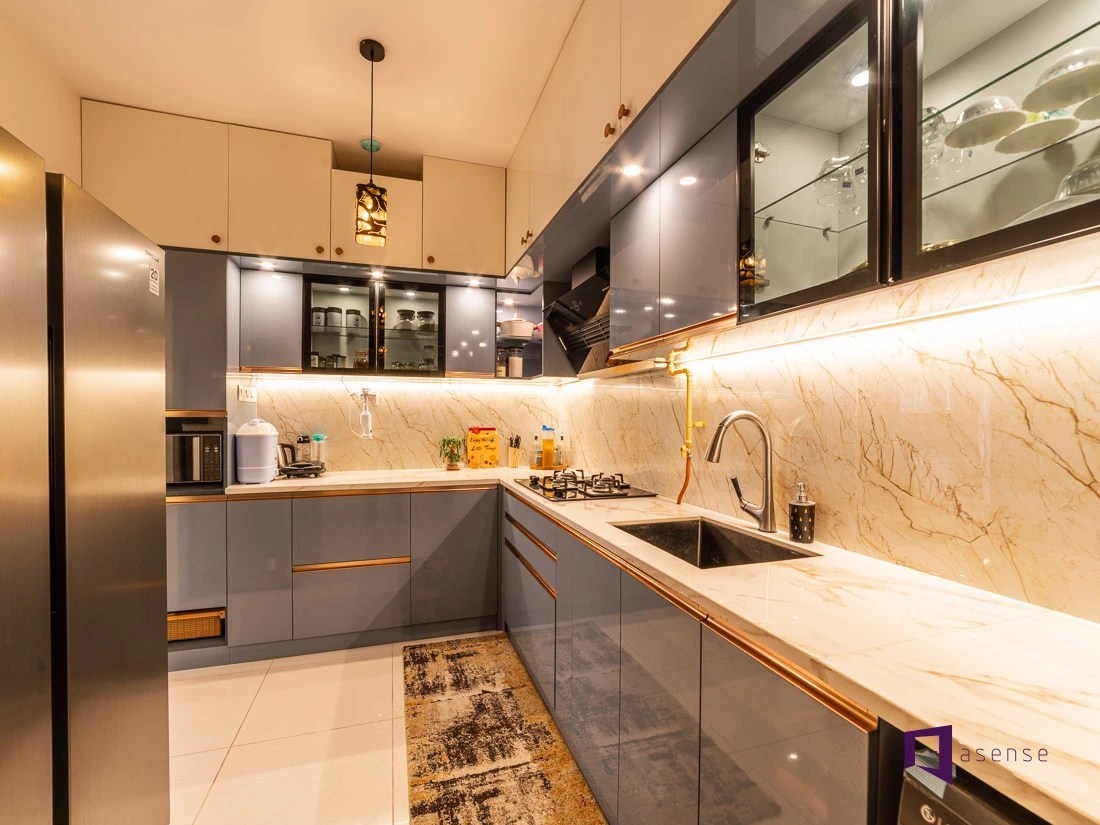 Asense Modern kitchen trolley color palettes for a stylish look