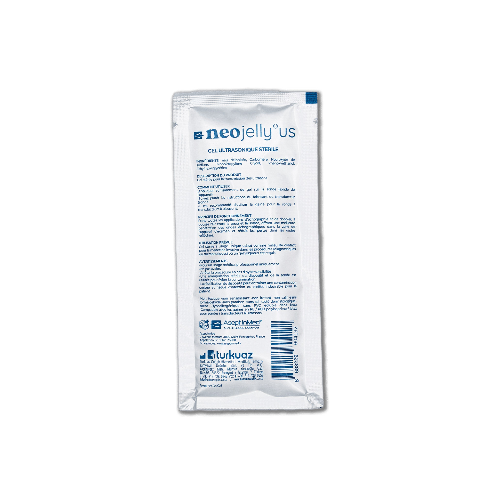 Sterile ultrasound gel Asept InMed