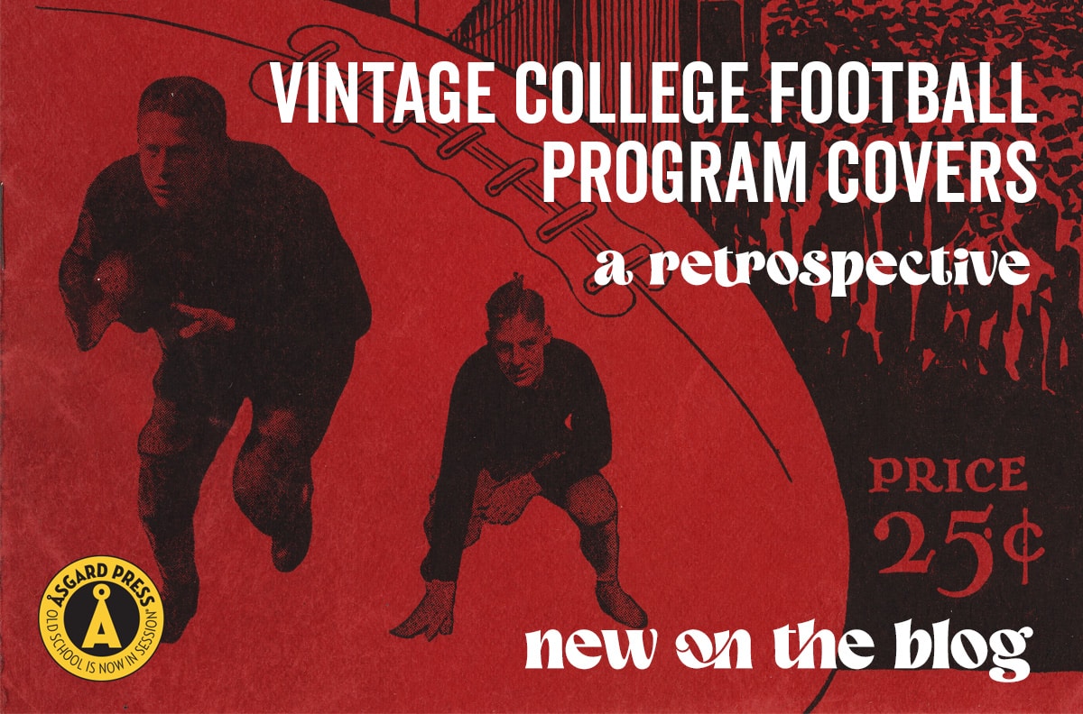 Vintage College Football Program Covers Score Big with Nostalgic