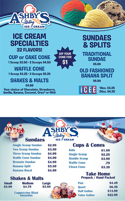Merchandising Ashby's Sterling Ice Cream
