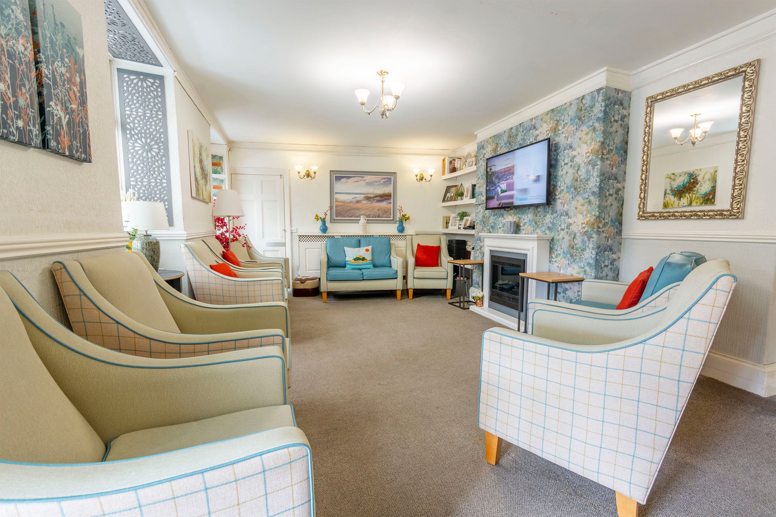 Lounge Asher Care Care Home in Devon