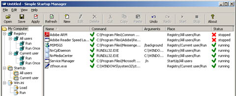 Simple Startup Manager