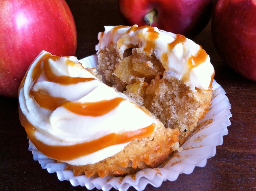 Caramel Apple Pie Cupcakes