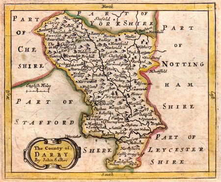 Old Maps Of Derbyshire Antique Maps Of Derbyshire At Ash Rare Books