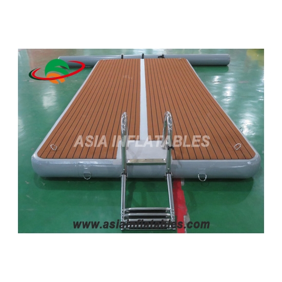 Inflatable Jet Ski Dock Water Floating Platform With Stainless Ladder