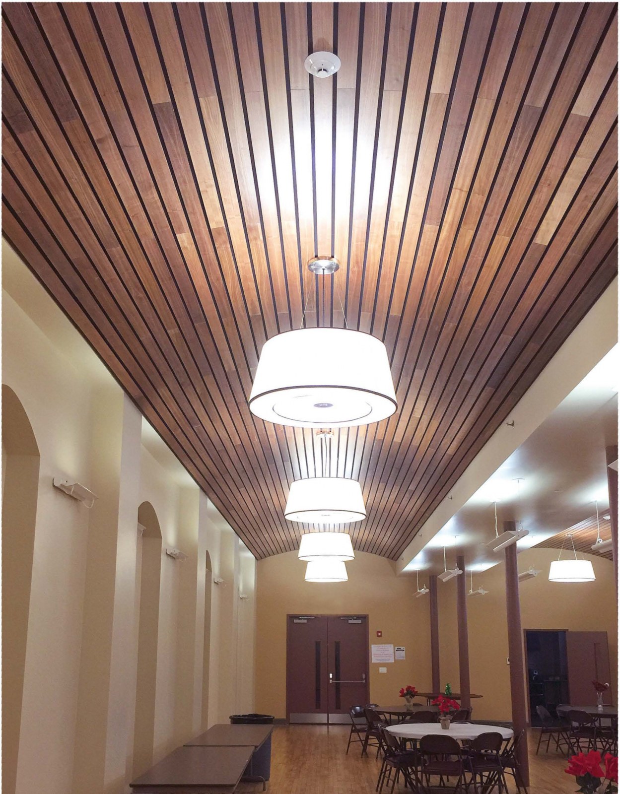 Wood Slat Ceiling Linear Lighting Shelly Lighting