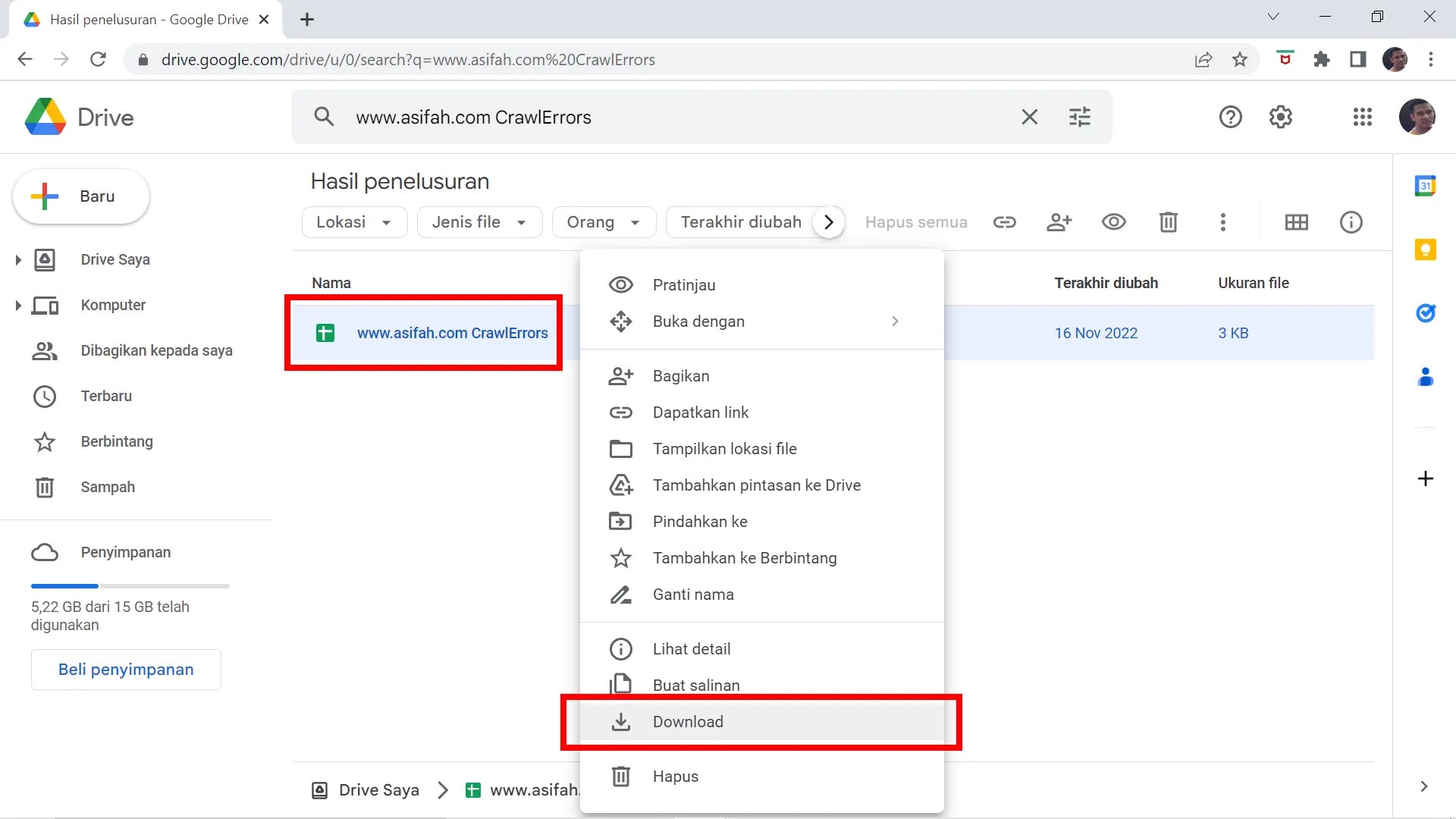 Cara Download Google Sheet atau Spreadsheet dengan Cepat