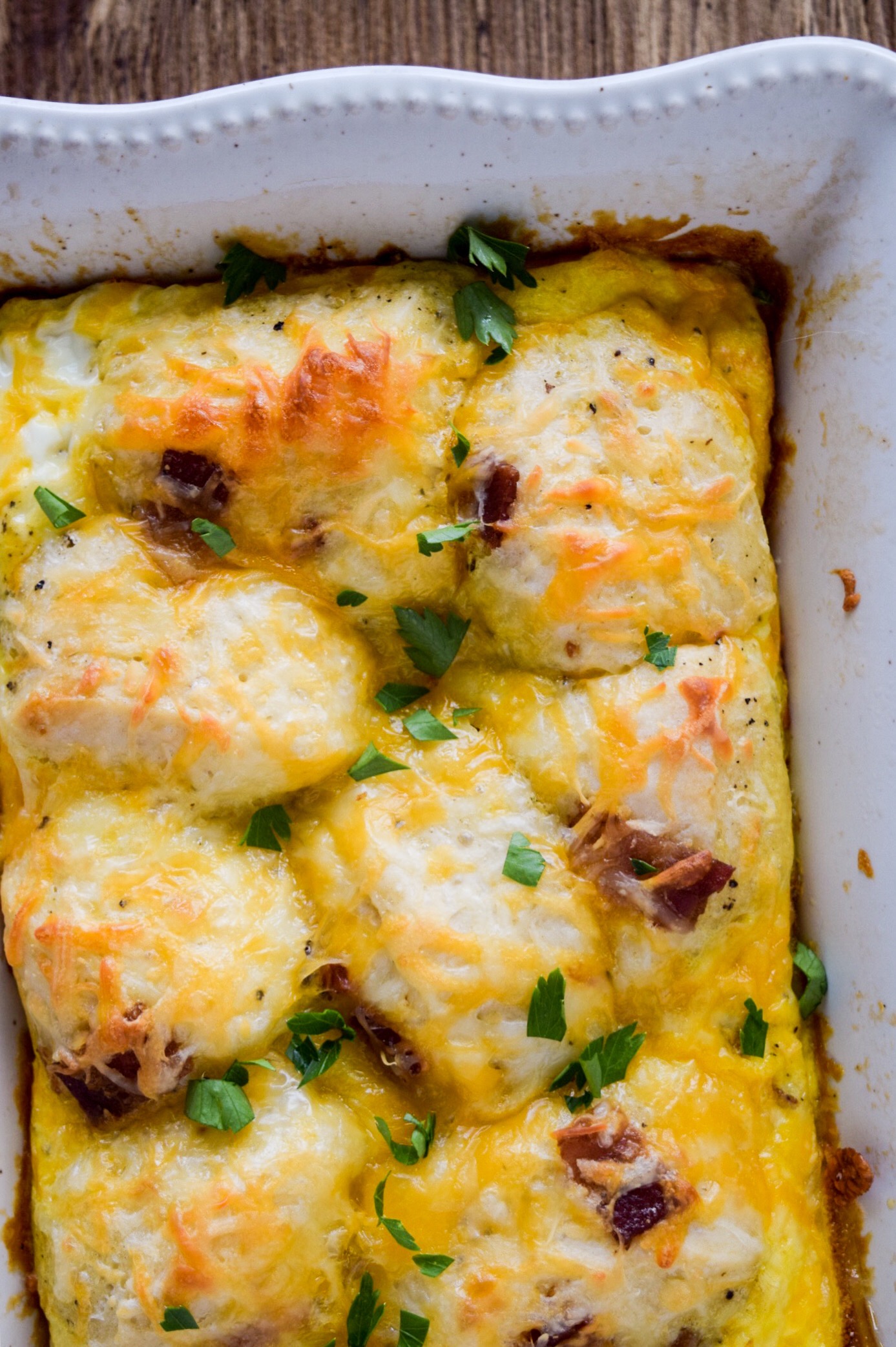 Bacon, Egg and Biscuit Breakfast Bake A Simplified Life