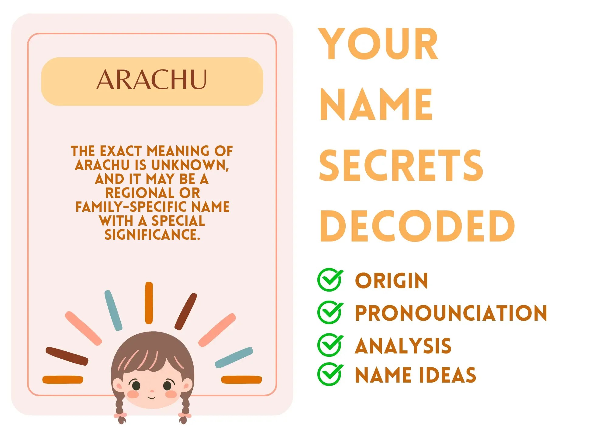 Arachu - Girl Name Meaning and Pronunciation