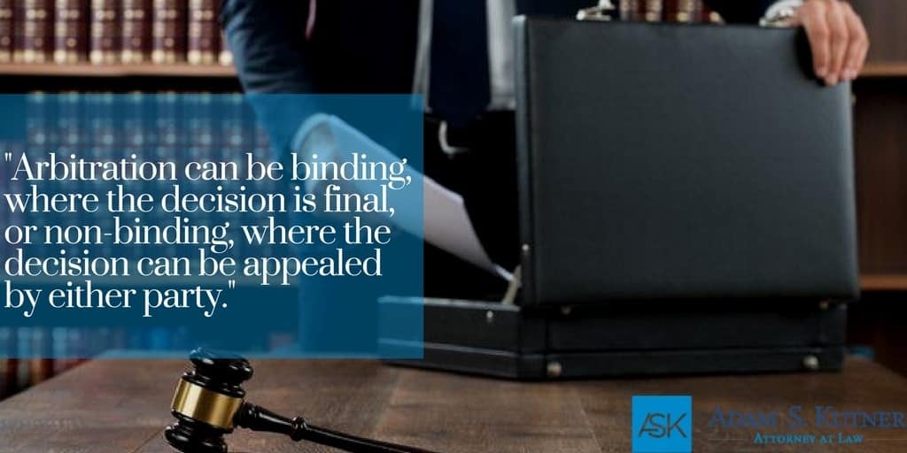 Arbitration Clause In A Personal Injury Claim? Adam Kutner