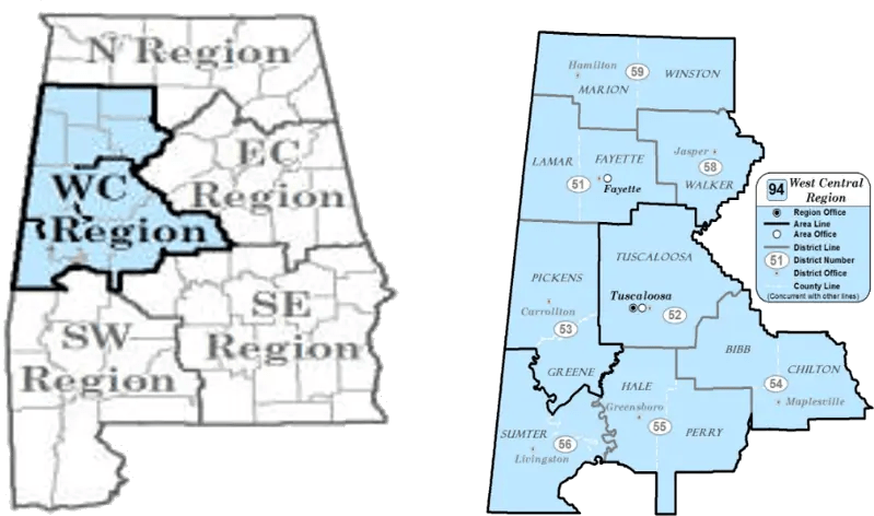 Alabama Area Code Map 26 Alabama Area Codes Map Maps Online For You