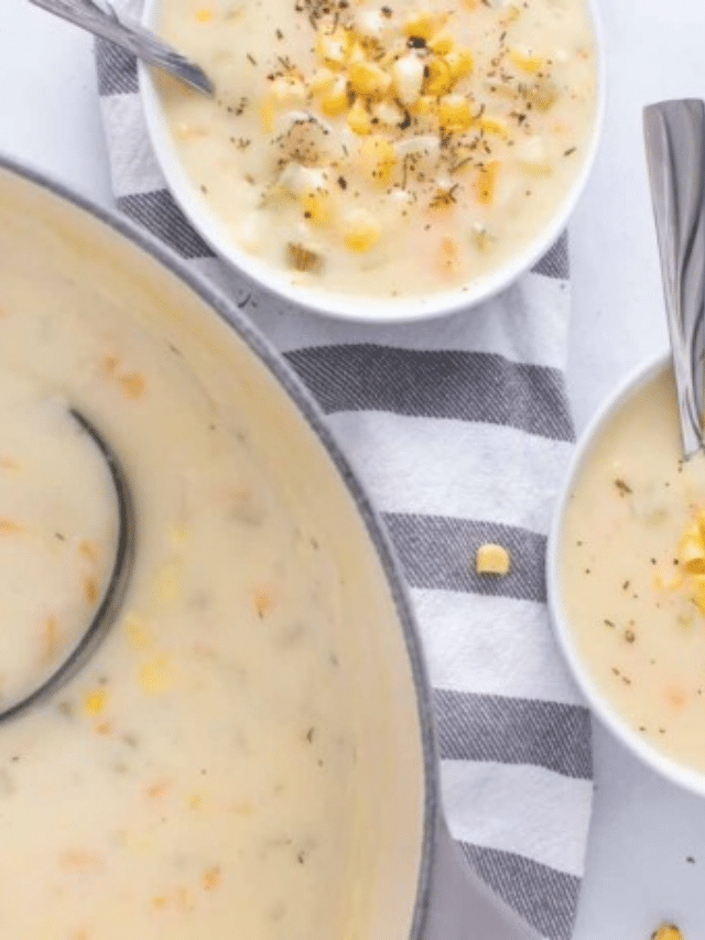 Restaurant Style Corn Chowder Recipe Story Chef Dennis