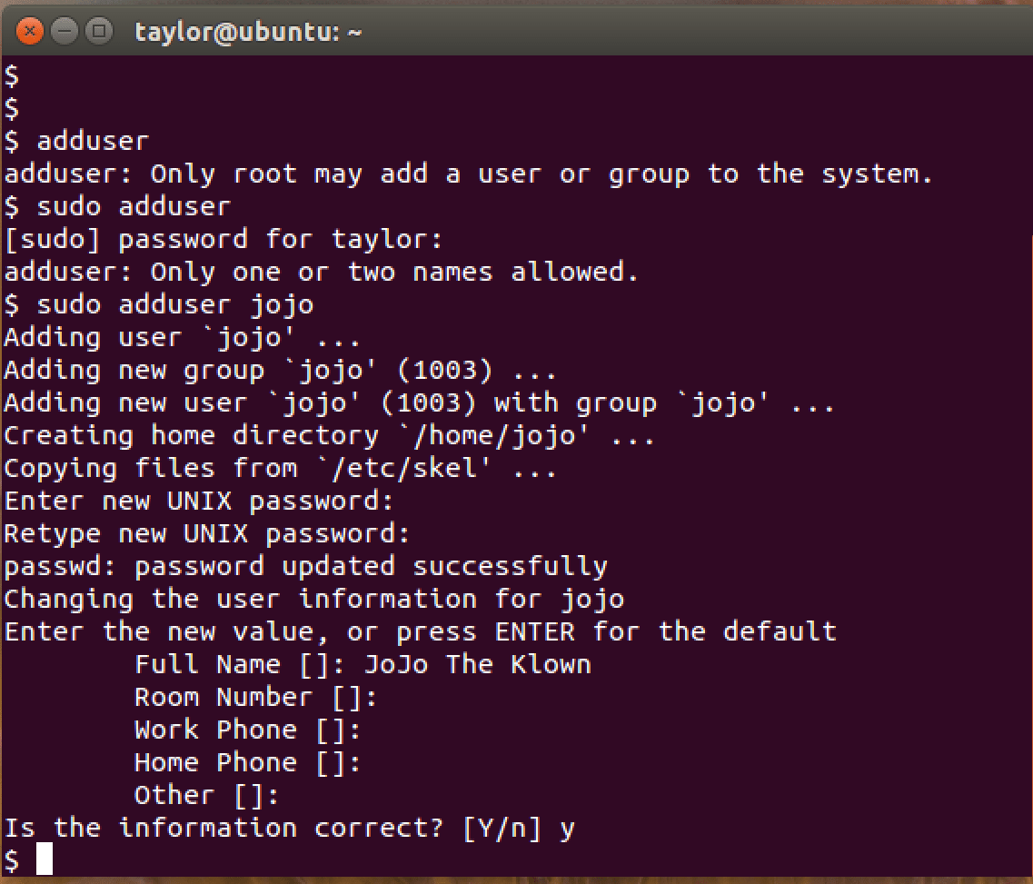 Quick way to Add a New User on Ubuntu Linux? Ask Dave Taylor