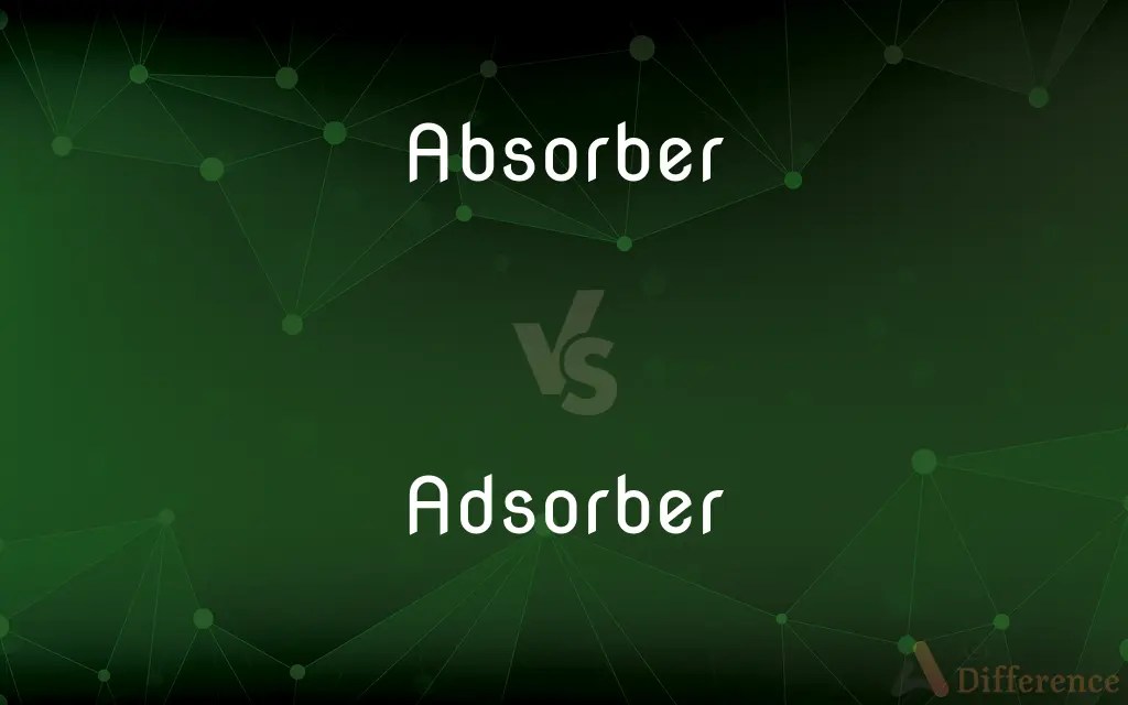 Absorber vs. Adsorber — What’s the Difference?
