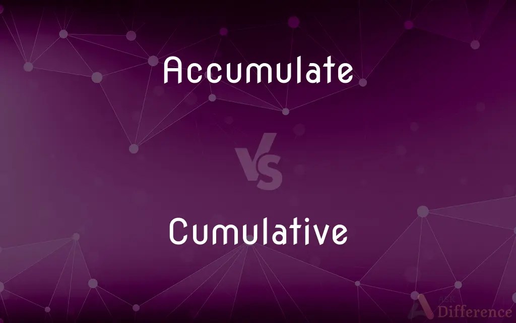 Accumulate vs. Cumulative — What’s the Difference?