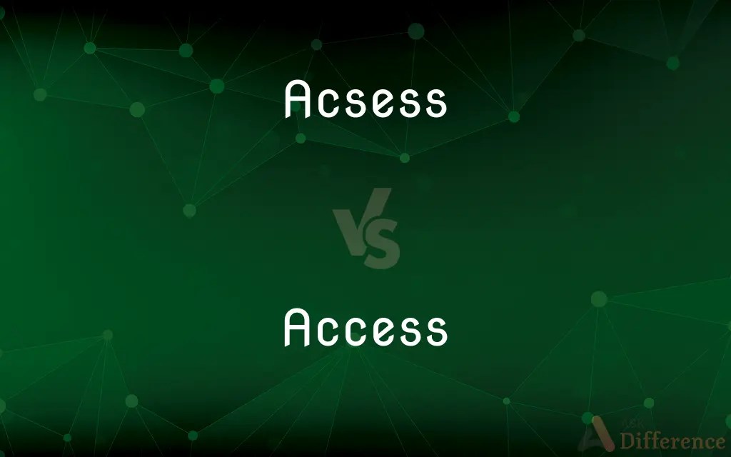 Acsess vs. Access — Which is Correct Spelling?