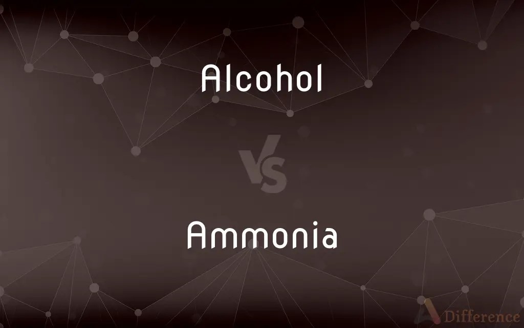 Alcohol vs. Ammonia — What’s the Difference?