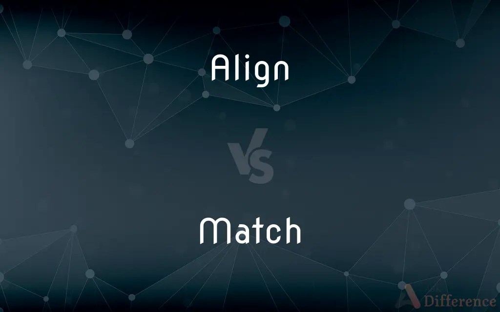 Align vs. Match — What’s the Difference?