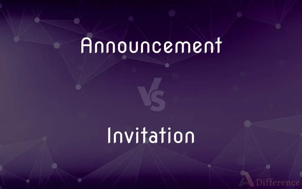 Announcement vs. Invitation — What’s the Difference?