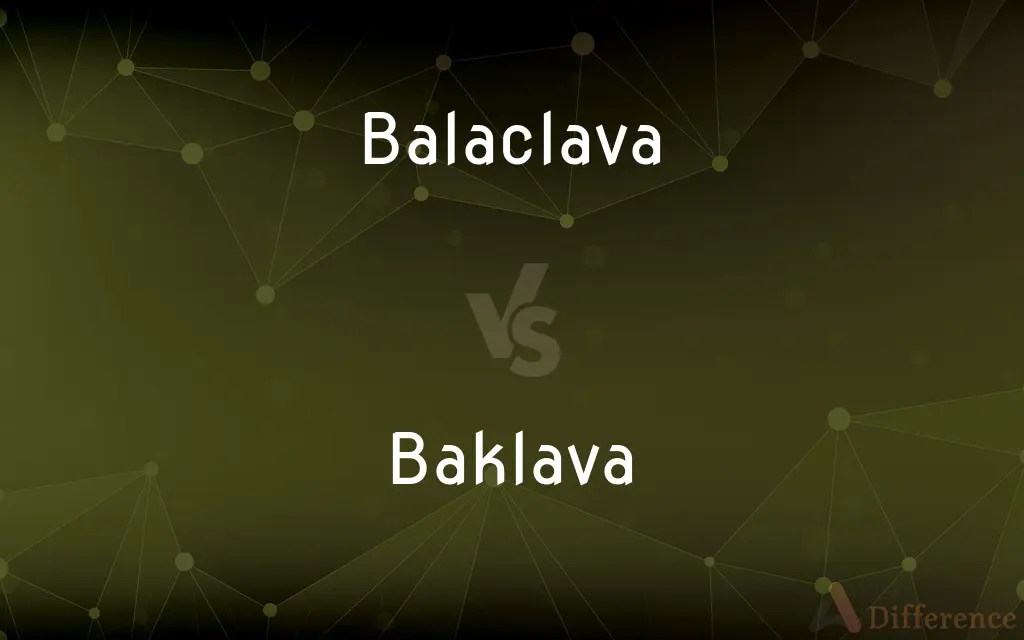Balaclava vs. Baklava — What’s the Difference?