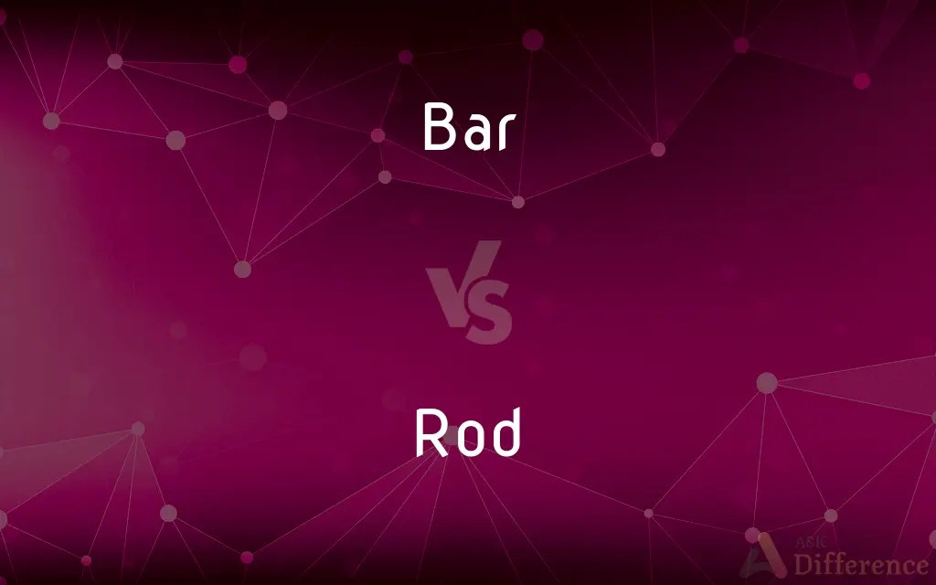Bar vs. Rod — What’s the Difference?