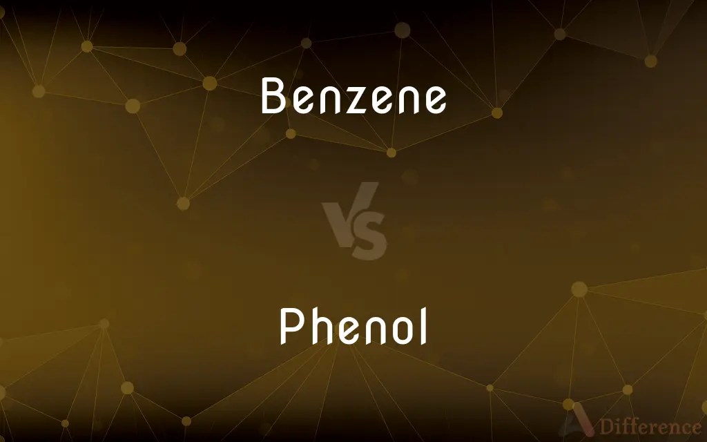 Benzene vs. Phenol — What’s the Difference?