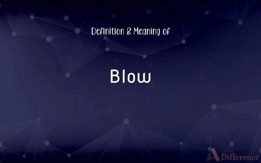 Blow Definition and Meaning
