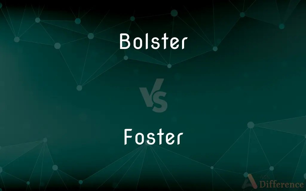 Bolster vs. Foster — What’s the Difference?