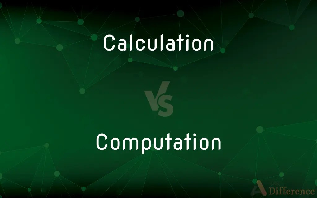 Calculation vs. Computation — What’s the Difference?
