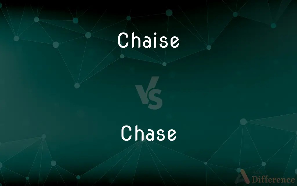 Chaise vs. Chase — What’s the Difference?