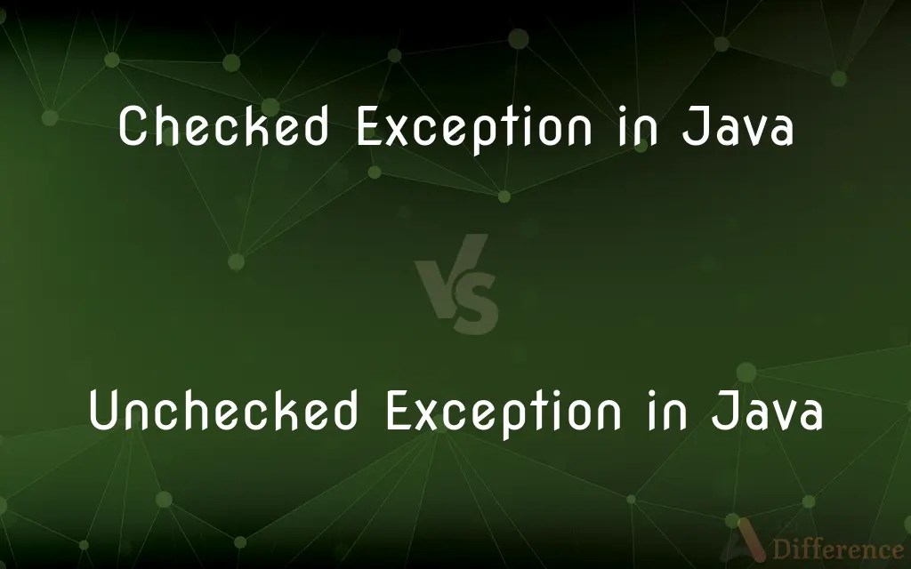 Checked Exception in Java vs. Unchecked Exception in Java — What’s the
