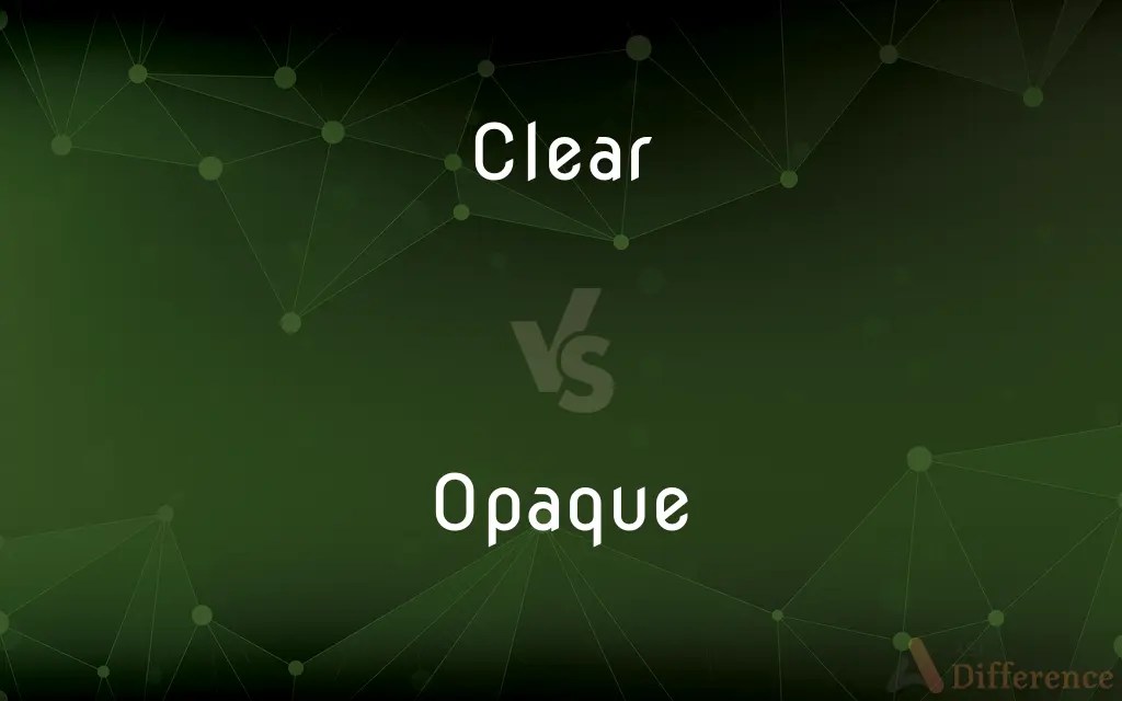 Clear vs. Opaque — What’s the Difference?