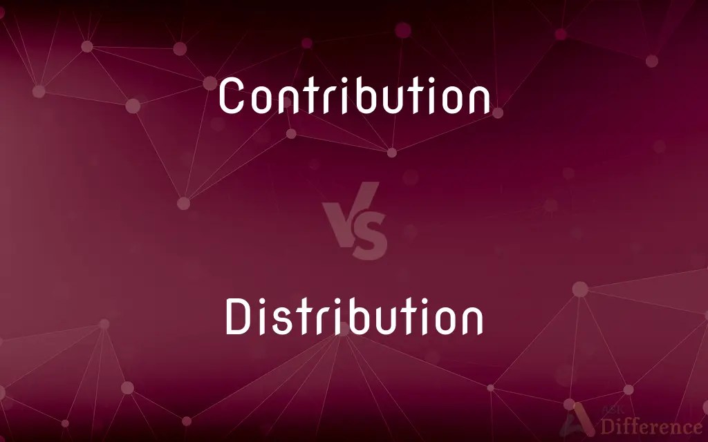 Contribution vs. Distribution — What’s the Difference?