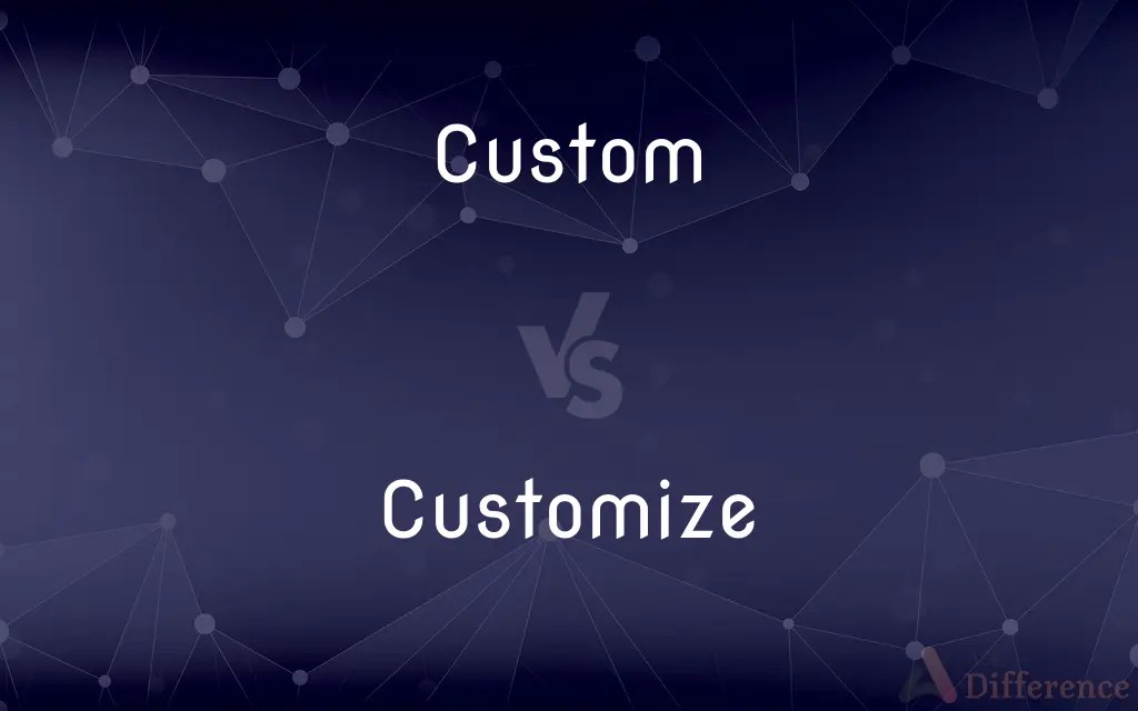Custom vs. Customize — What’s the Difference?