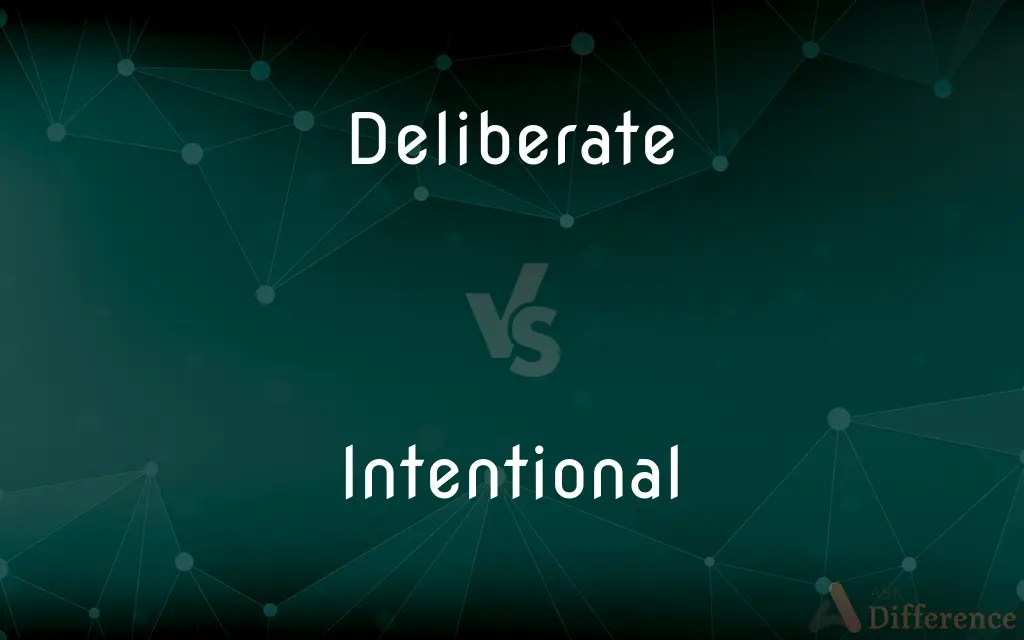 Deliberate vs. Intentional — What’s the Difference?