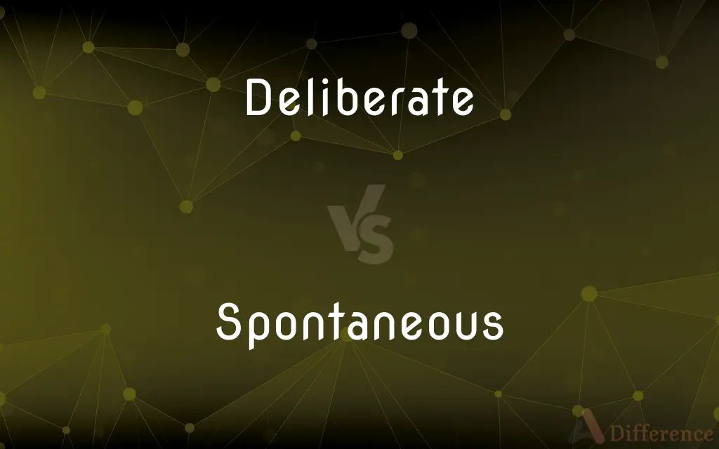 Deliberate vs. Spontaneous — What’s the Difference?