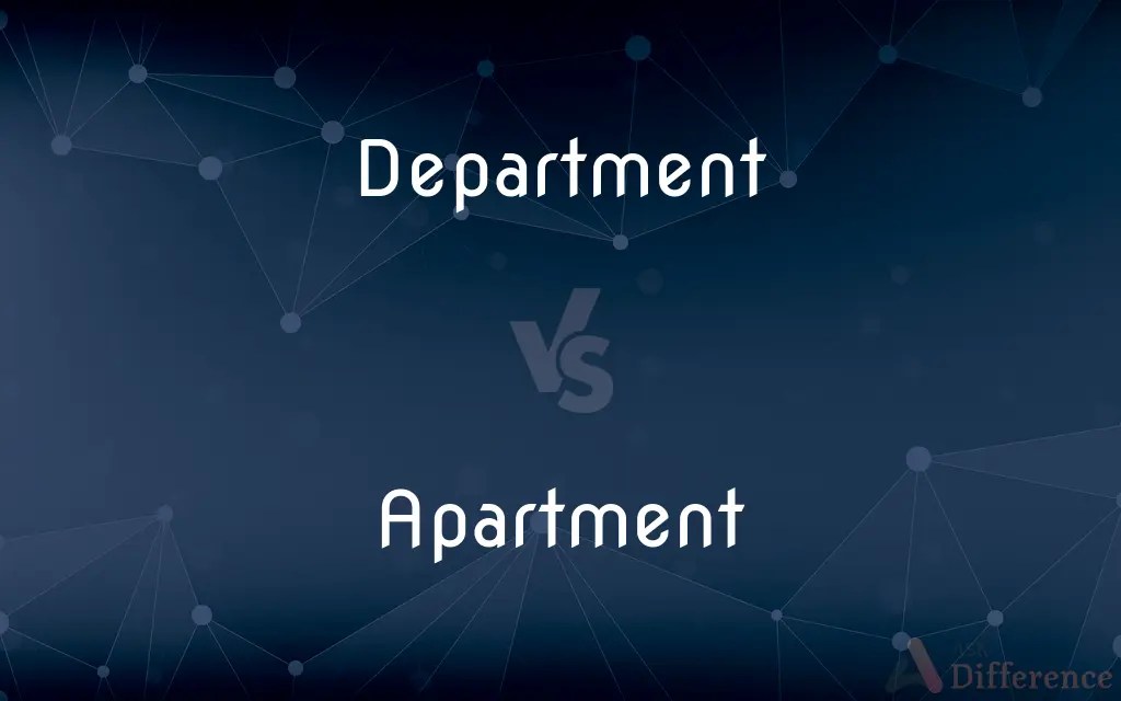 Department vs. Apartment — What’s the Difference?