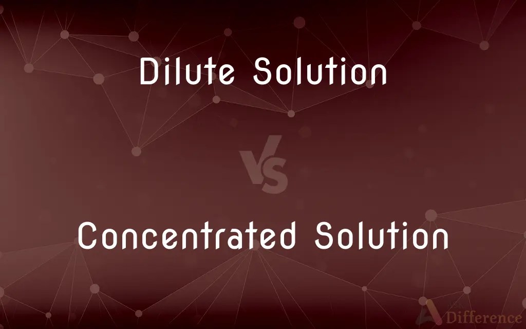 Dilute Solution vs. Concentrated Solution — What’s the Difference?