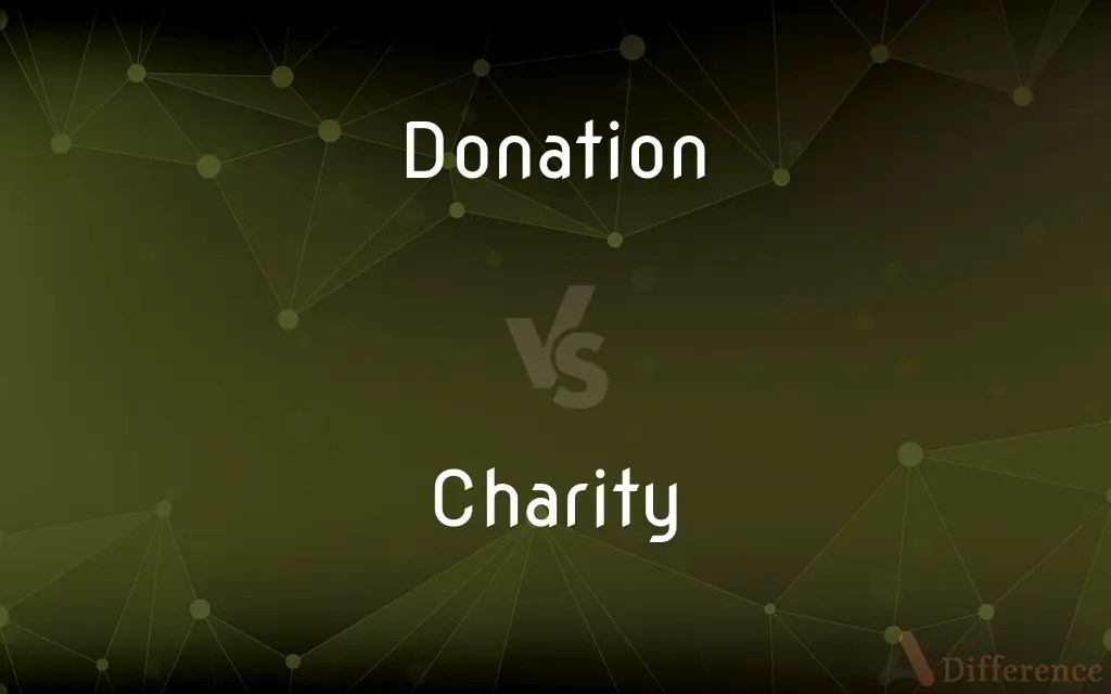 Donation vs. Charity — What’s the Difference?