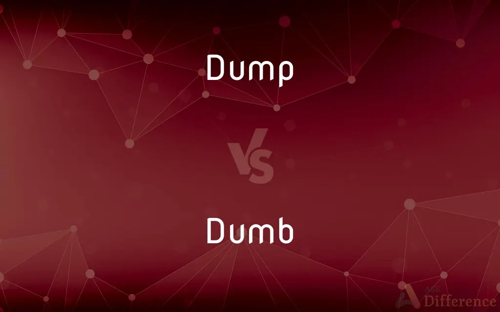 Dump vs. Dumb — What’s the Difference?