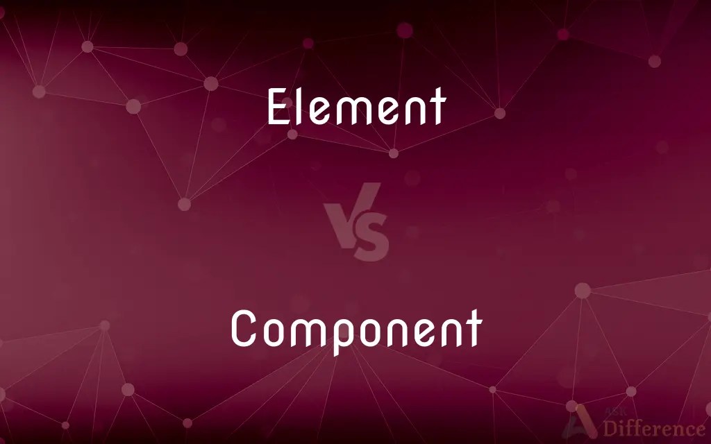 Element vs. Component — What’s the Difference?